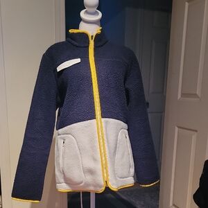 Talbots Navy and White Jacket